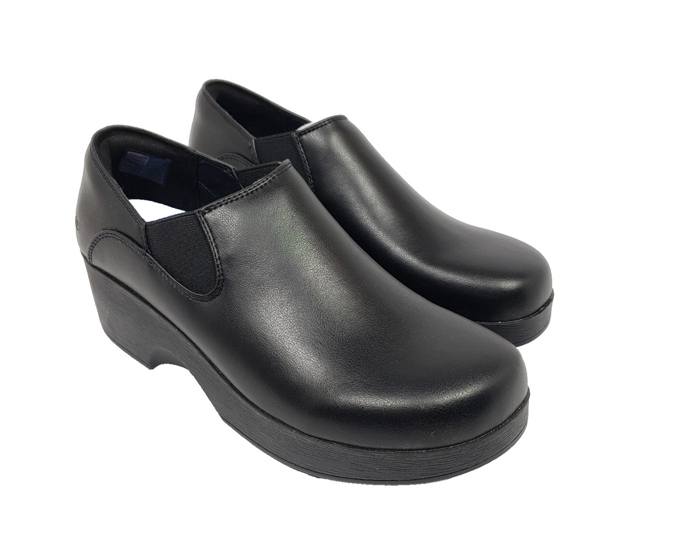 Shoes For Crews Lila Kelsey Womens Size 8.5 Black Slip On Work Clog Shoes